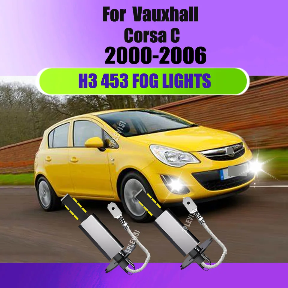 H3 453 LED Fog Light Bulb Lamps 12v - All Weather Performance For Vauxhall Corsa C 2000 2001 2002 2003. 2004 2005 2006
H3 453 LED Fog Light Bulb Lamps 12v - All Weather Performance For Vauxhall Corsa C 2000 2001 2002 2003. 2004 2005 2006