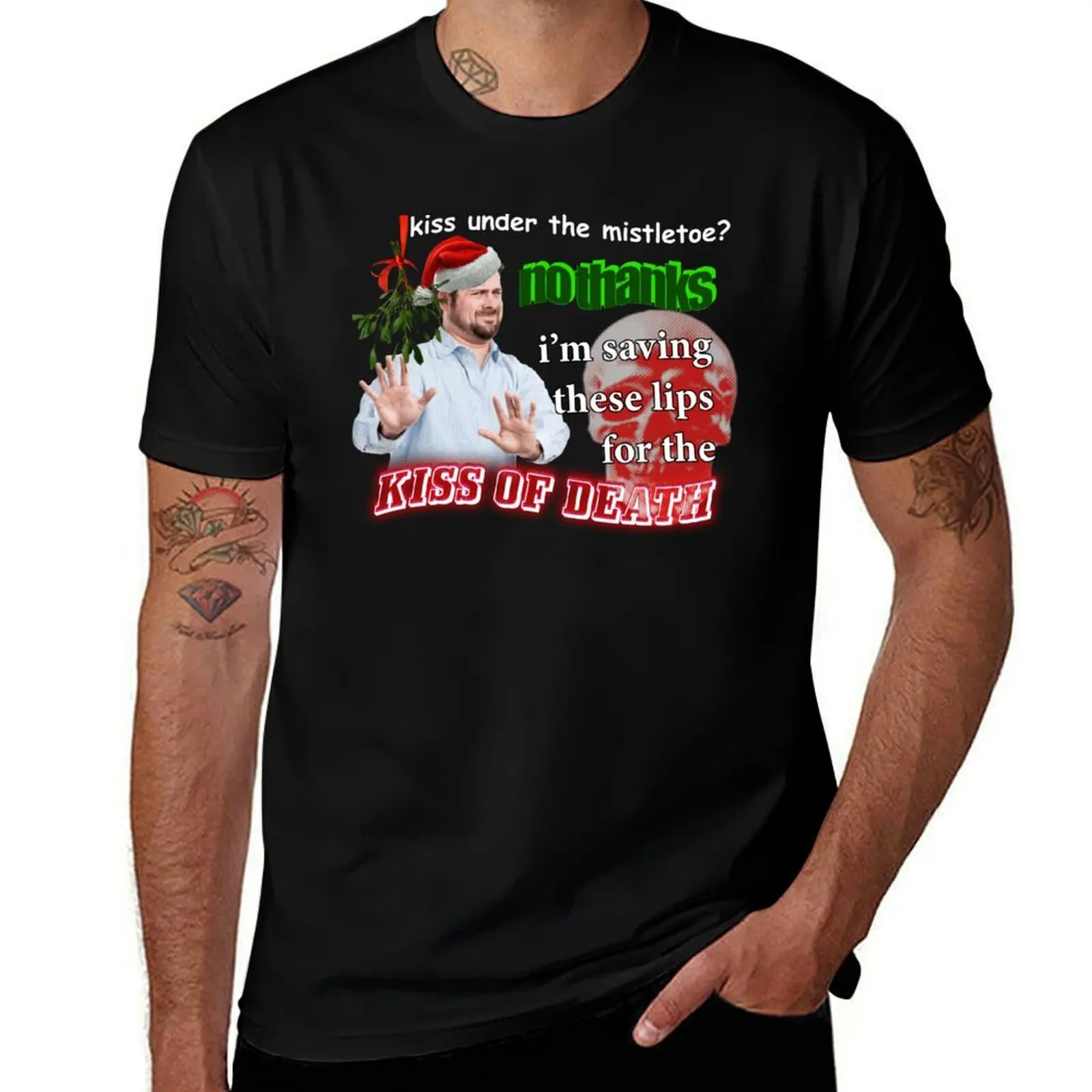 Kiss Under The Mistletoe No Thanks I'm Saving These Lips For The Kiss Of Death Meme T-Shirt t shirts for man graphic vintage
Kiss Under The Mistletoe No Thanks I'm Saving These Lips For The Kiss Of Death Meme T-Shirt t shirts for man graphic vintage