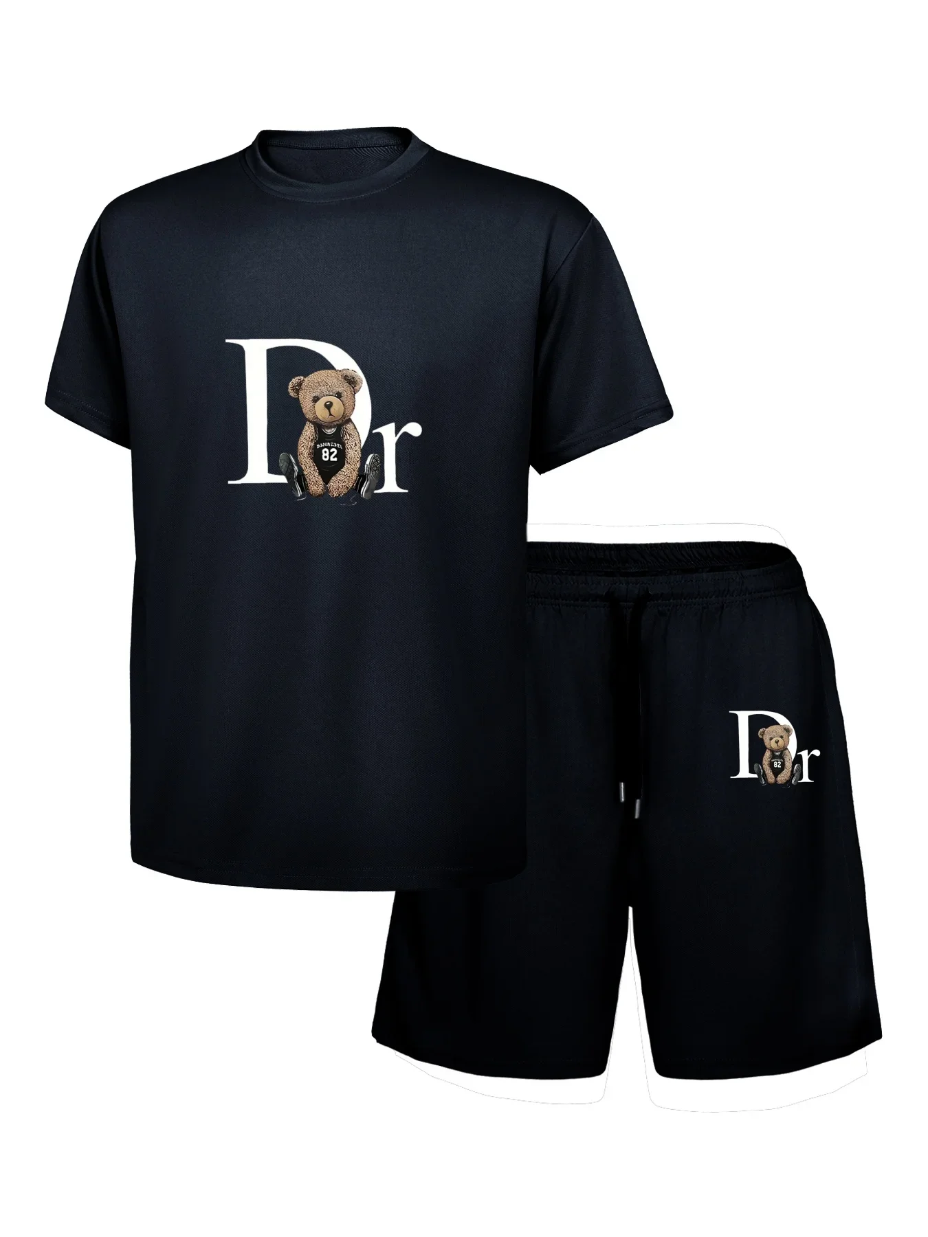 2026Summer New Printed Men's Two-Piece Set of Fashionable Casual Clothing Short Sleeve T-Shirt and Drawstring Shorts Sports Set
2026Summer New Printed Men's Two-Piece Set of Fashionable Casual Clothing Short Sleeve T-Shirt and Drawstring Shorts Sports Set