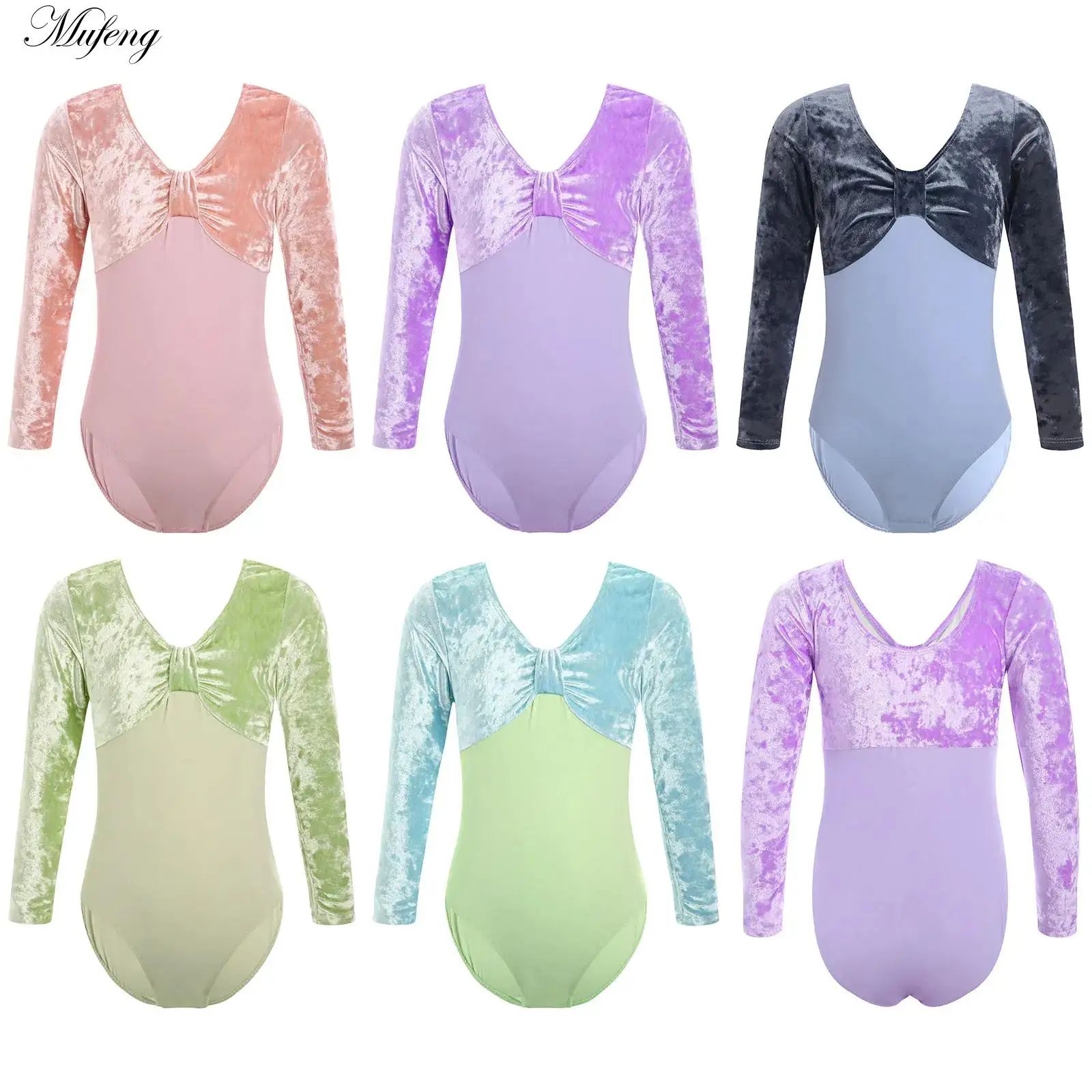 Girls Ballet Dance Leotard Gymnastics Dancewear Autumn Winter Velvet Patchwork Long Sleeve Bodysuit Practice Competition Shows
Girls Ballet Dance Leotard Gymnastics Dancewear Autumn Winter Velvet Patchwork Long Sleeve Bodysuit Practice Competition Shows
