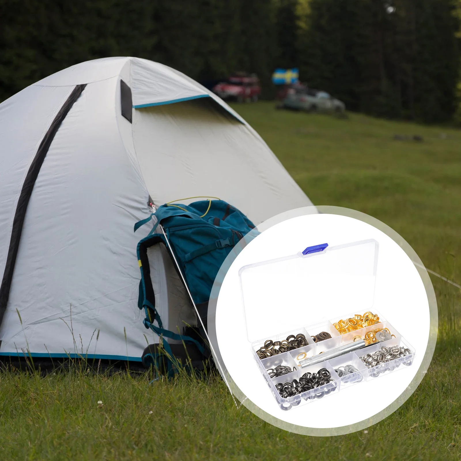 1Set Grommet Kit Eyelets Punch Tool for Fabric Bags Shoes Clothing Tarps Curtains Repairs DIY Kit Grommets for Fabric
1Set Grommet Kit Eyelets Punch Tool for Fabric Bags Shoes Clothing Tarps Curtains Repairs DIY Kit Grommets for Fabric