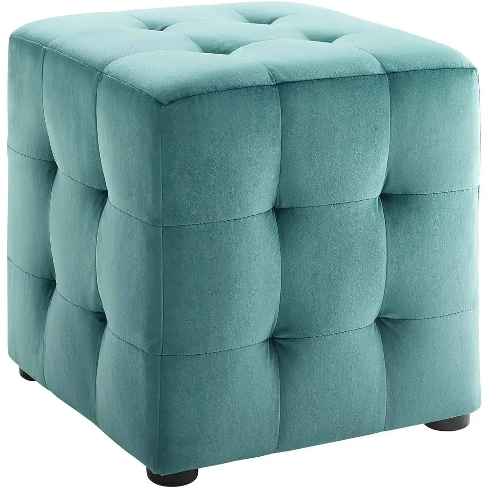 Contour Tuted Button Cube Perormance Velvet Ottoman, Teal 15.5"L x 15.5"H
Contour Tuted Button Cube Perormance Velvet Ottoman, Teal 15.5"L x 15.5"H