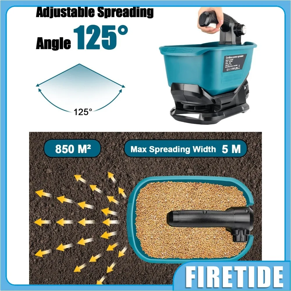 Seed Spreader for Handheld Fertilizer Spreader for Lawns,Available Year-Round,Grass Seeds,Fertilizer(Battery Not Included)
Seed Spreader for Handheld Fertilizer Spreader for Lawns,Available Year-Round,Grass Seeds,Fertilizer(Battery Not Included)