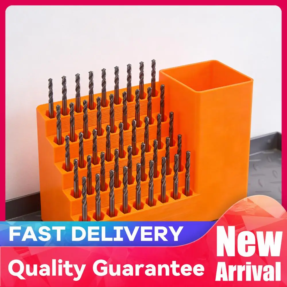 50 Slot Milling Cutter Drill Holder 1/4 Inch Drill Bit Organizer Holder Light Weight Plastic Tool Box for Garage Workshop
50 Slot Milling Cutter Drill Holder 1/4 Inch Drill Bit Organizer Holder Light Weight Plastic Tool Box for Garage Workshop