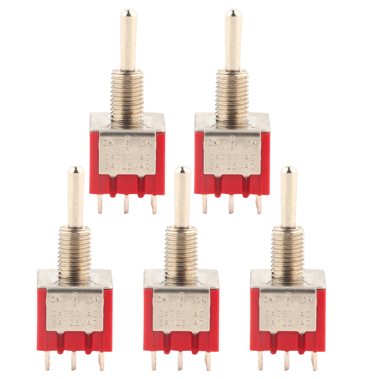 5Pcs MTS-303 Mini Toggle Switch 3PDT 9 Pin3 Position Type On OFF on Mini Toggle Switch Valve Mechanical Valve
5Pcs MTS-303 Mini Toggle Switch 3PDT 9 Pin3 Position Type On OFF on Mini Toggle Switch Valve Mechanical Valve