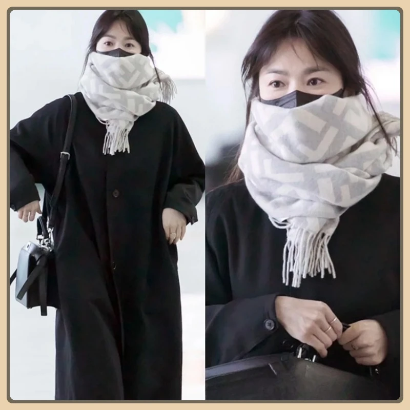 Кашемировый шарф со звездой, высококачественный кашемировый платок с буквенным принтом ff, осенне-зимний теплый женский шарф
Кашемировый шарф со звездой, высококачественный кашемировый платок с буквенным принтом ff, осенне-зимний теплый женский шарф