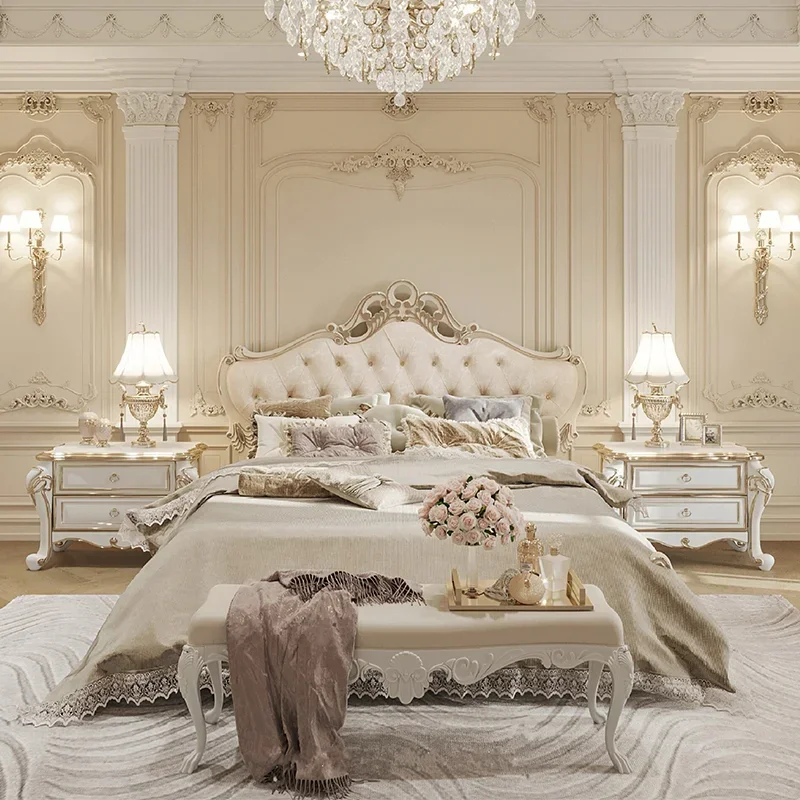 Luxury Safe Bed Sleeping Portable Princess Platform Leather Wooden Bed Storage European Letto Matrimoniale Trendy Furniture
Luxury Safe Bed Sleeping Portable Princess Platform Leather Wooden Bed Storage European Letto Matrimoniale Trendy Furniture
