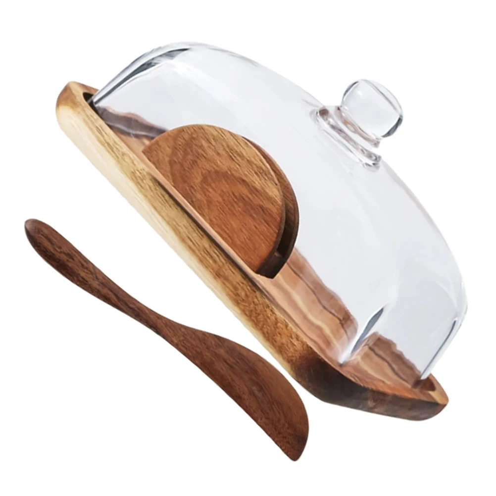 Wooden Butter Box Glass Dust Cover Multi Functional Food Organizer for Kitchen Countertop Cheese Storage Snacks Desserts Rustic
Wooden Butter Box Glass Dust Cover Multi Functional Food Organizer for Kitchen Countertop Cheese Storage Snacks Desserts Rustic