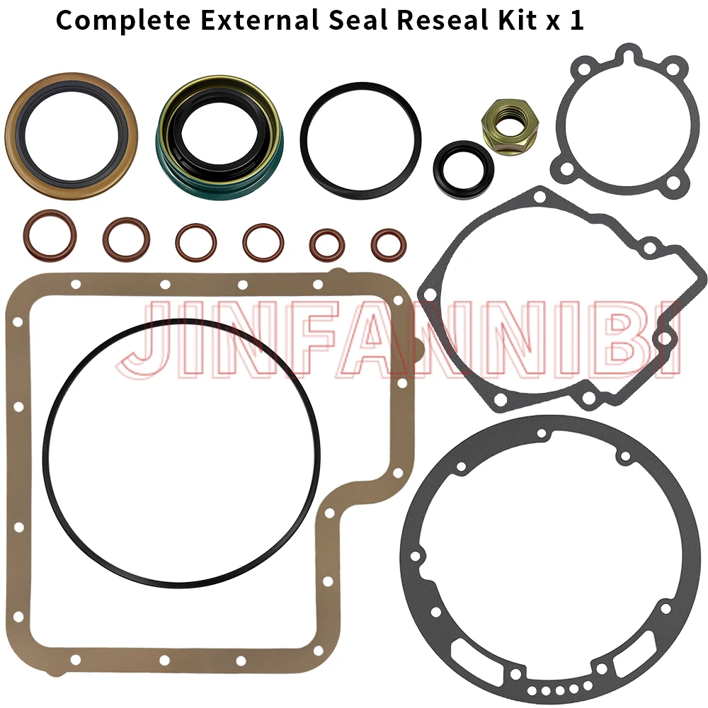 Полный комплект закрытия прокладок внешнего уплотнения для всех трансмиссий Ford C6 1966-1996 гг. 
Полный комплект закрытия прокладок внешнего уплотнения для всех трансмиссий Ford C6 1966-1996 гг.