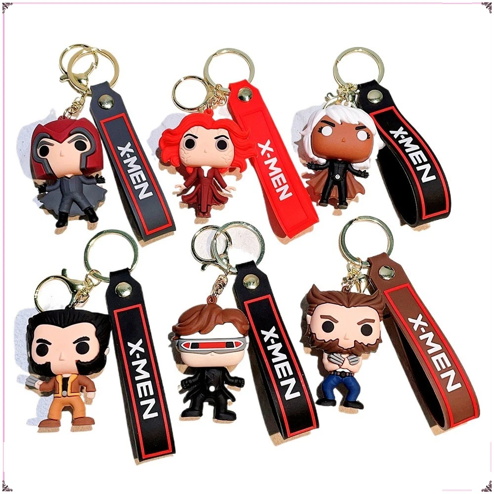 Classic Popular Anime Movie X-Men Keychain Cartoon Doll Backpack Keyrings Accessories Car Pendant Key Chains Kids Birthday Gifts
Classic Popular Anime Movie X-Men Keychain Cartoon Doll Backpack Keyrings Accessories Car Pendant Key Chains Kids Birthday Gifts