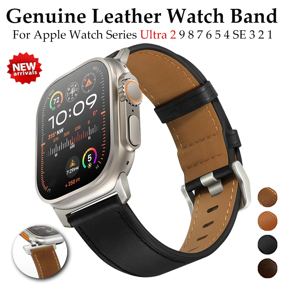 Ремешок из натуральной кожи для Apple Watch Ultra 2 49 мм 9 8 7 6 5 4 SE 41 мм 45 мм для Iwatch 42 мм 44 мм 38 мм 40 мм, Роскошный деловой браслет
Ремешок из натуральной кожи для Apple Watch Ultra 2 49 мм 9 8 7 6 5 4 SE 41 мм 45 мм для Iwatch 42 мм 44 мм 38 мм 40 мм, Роскошный деловой браслет