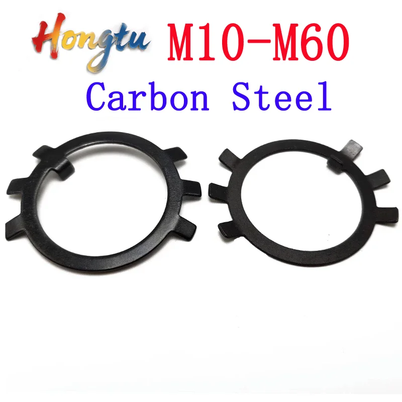 Black Carbon Steel Fixed Lock Washer GB858 - For Slotted Round Nut, Sizes M10/M12/M14-M60, Stop Washer
Black Carbon Steel Fixed Lock Washer GB858 - For Slotted Round Nut, Sizes M10/M12/M14-M60, Stop Washer