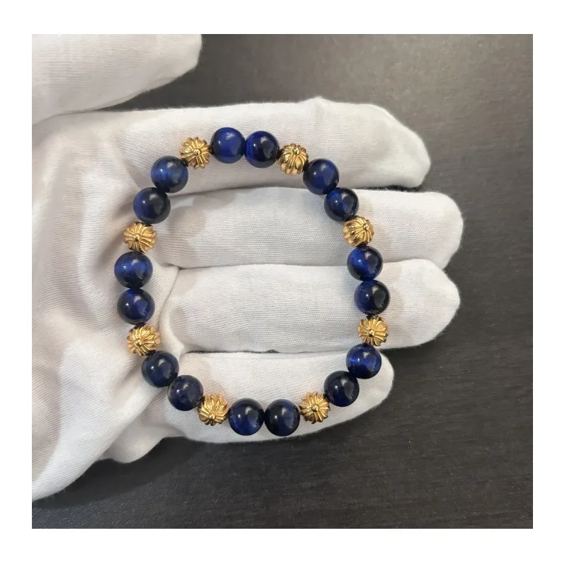 Blue Tiger's Eye Stone Gold Jewelry Bracelet, Light Luxury and Noble Feeling, Versatile and High-value Fashion Couple Bracelet.
Blue Tiger's Eye Stone Gold Jewelry Bracelet, Light Luxury and Noble Feeling, Versatile and High-value Fashion Couple Bracelet.