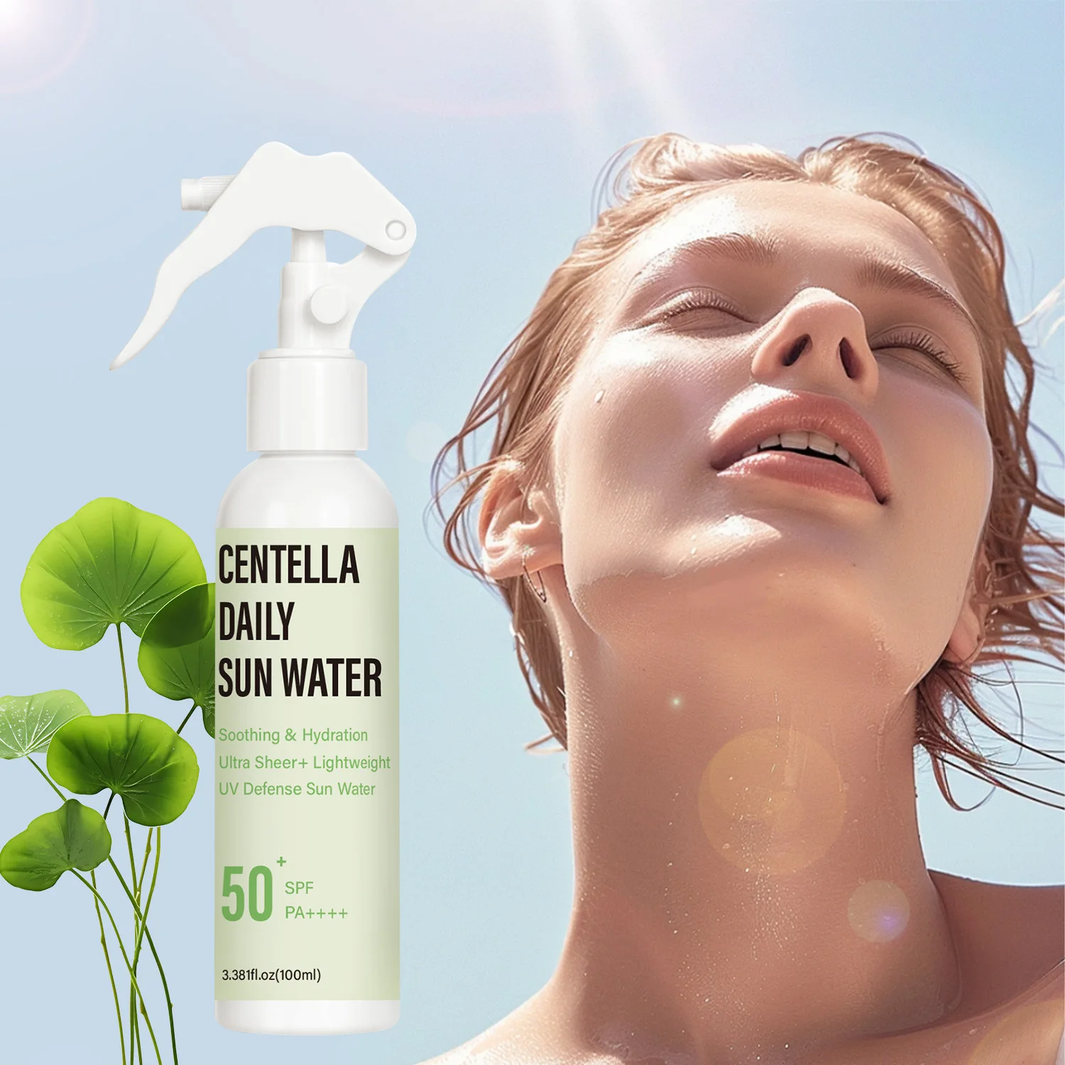 Centella Daily Sun Water SPF50+ PA++++ – Ultra Sheer, Lightweight & Cooling Sunscreen Spray.
Centella Daily Sun Water SPF50+ PA++++ – Ultra Sheer, Lightweight & Cooling Sunscreen Spray.