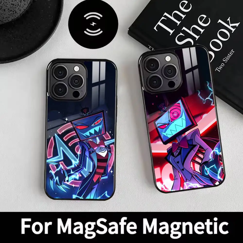 Icon Vox H-Hazbin Hotel Phone Case For iPhone 17,16,15,14,13,12,Plus,Pro,Max for Magsafe Magnetic Wireless Charging
Icon Vox H-Hazbin Hotel Phone Case For iPhone 17,16,15,14,13,12,Plus,Pro,Max for Magsafe Magnetic Wireless Charging
