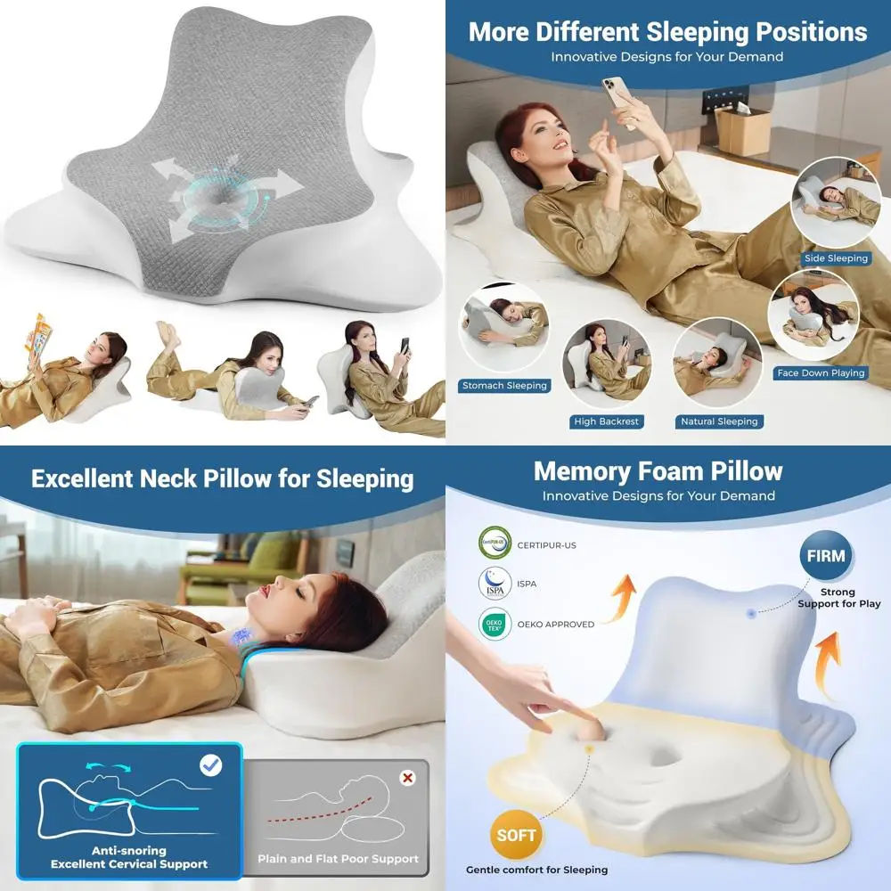 Memory Foam Bed Wedge Pillow for Lying, Leaning, Prone Positions - Ergonomic Support for Head, Chin, and Back on Bedrest, Couch,
Memory Foam Bed Wedge Pillow for Lying, Leaning, Prone Positions - Ergonomic Support for Head, Chin, and Back on Bedrest, Couch,