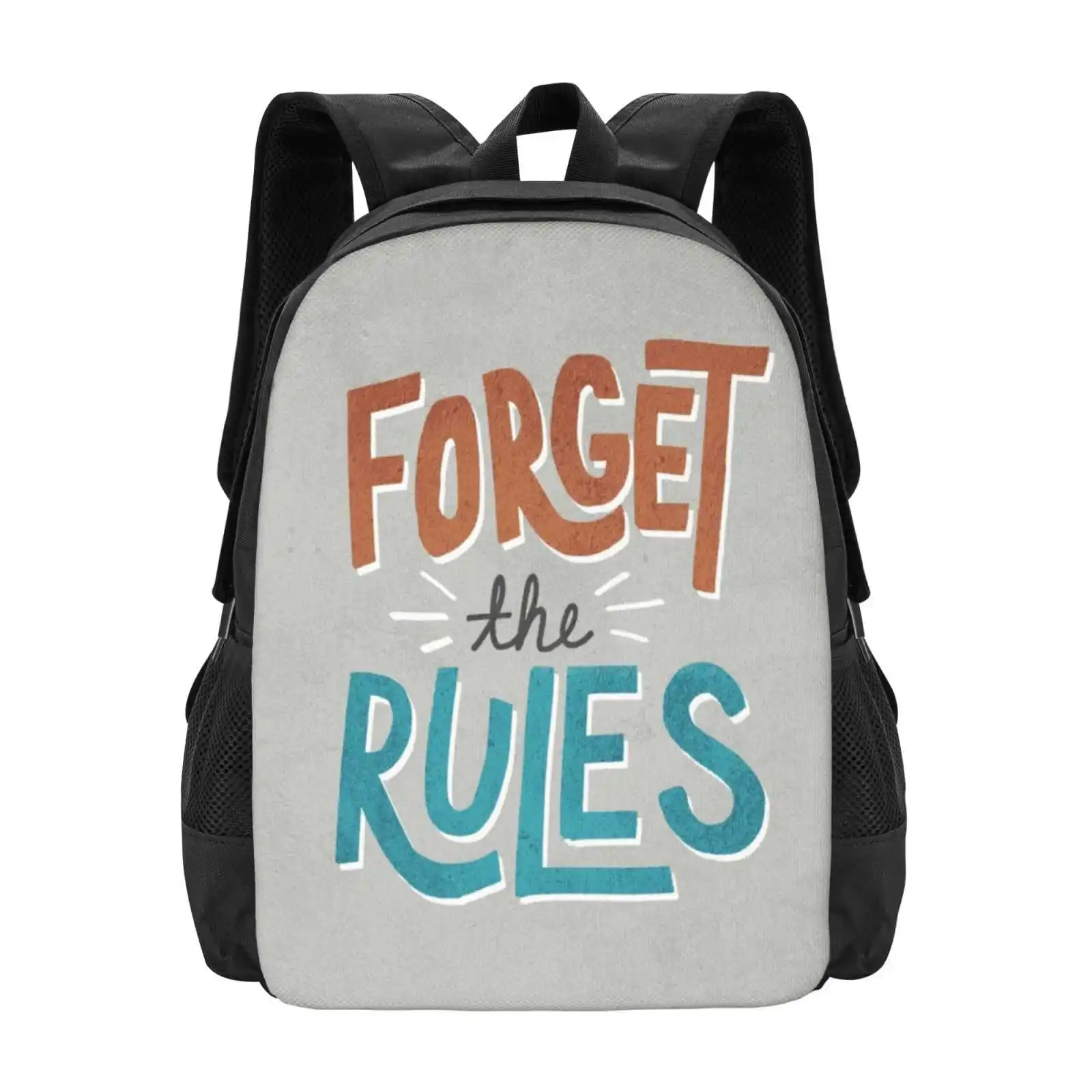 Рюкзаки Forget The Rules для школы, подростков, дорожные сумки для девочек, Forget Rules Type Typography Happy Hand Sketch Blue Teal
Рюкзаки Forget The Rules для школы, подростков, дорожные сумки для девочек, Forget Rules Type Typography Happy Hand Sketch Blue Teal