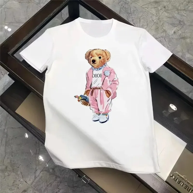 New Trendy Bear Luxury Brand Style Men Women Fashion Tshirt Brand Short Sleeve Clothes Luxury Designer Tee High Quality Car Tops
New Trendy Bear Luxury Brand Style Men Women Fashion Tshirt Brand Short Sleeve Clothes Luxury Designer Tee High Quality Car Tops