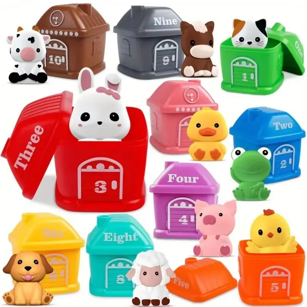 Fine Motor Games,Cute Sorting Farm Animal Matching Toys Finger Toy Counting Matching & Classification Educational Toy for Kids
Fine Motor Games,Cute Sorting Farm Animal Matching Toys Finger Toy Counting Matching & Classification Educational Toy for Kids