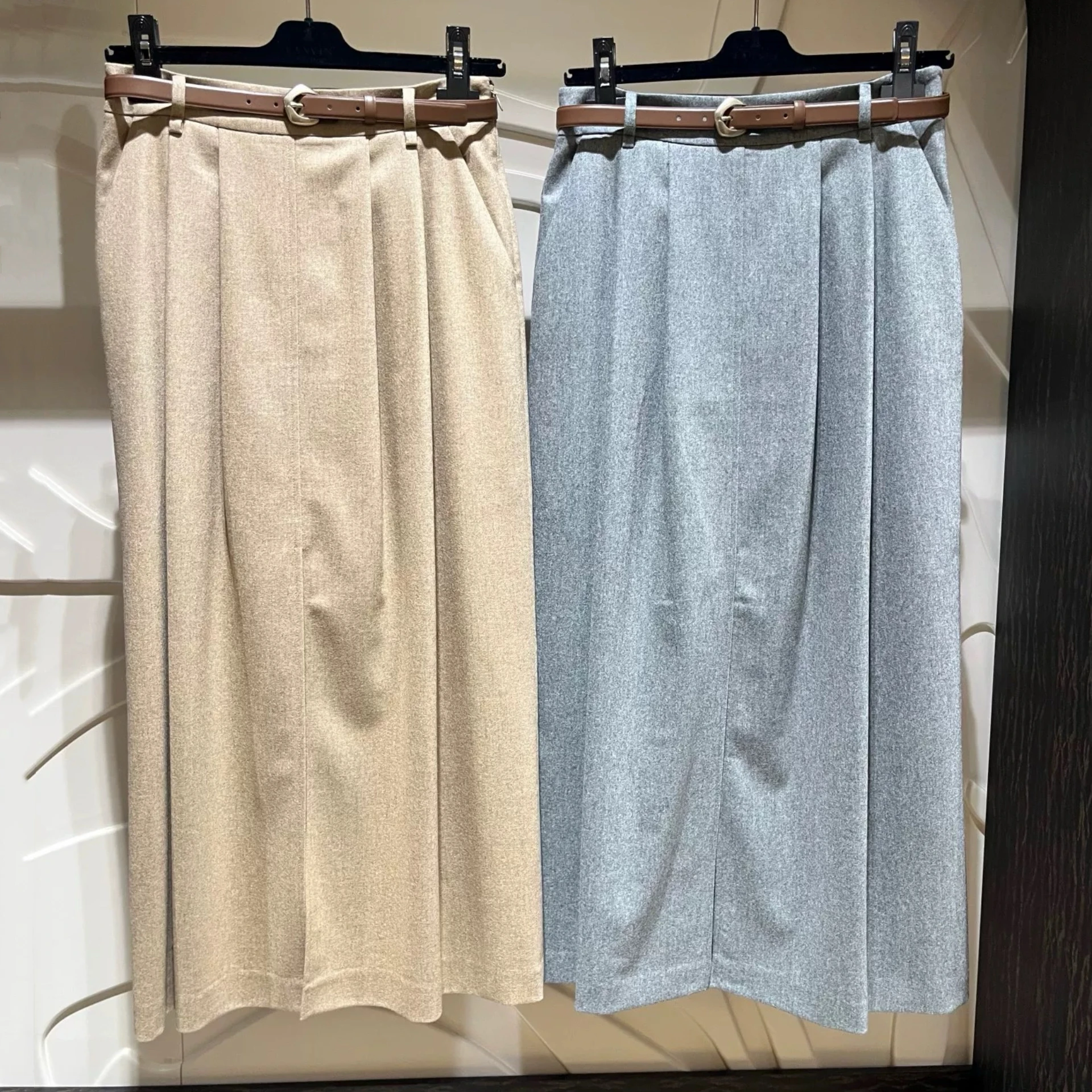 Faionable Long Camere Skirt with Belt Lemon Cheese LAN25 Winter Ci Commute Sle Pleated Ba Opening H-ape Straight Cut
Faionable Long Camere Skirt with Belt Lemon Cheese LAN25 Winter Ci Commute Sle Pleated Ba Opening H-ape Straight Cut