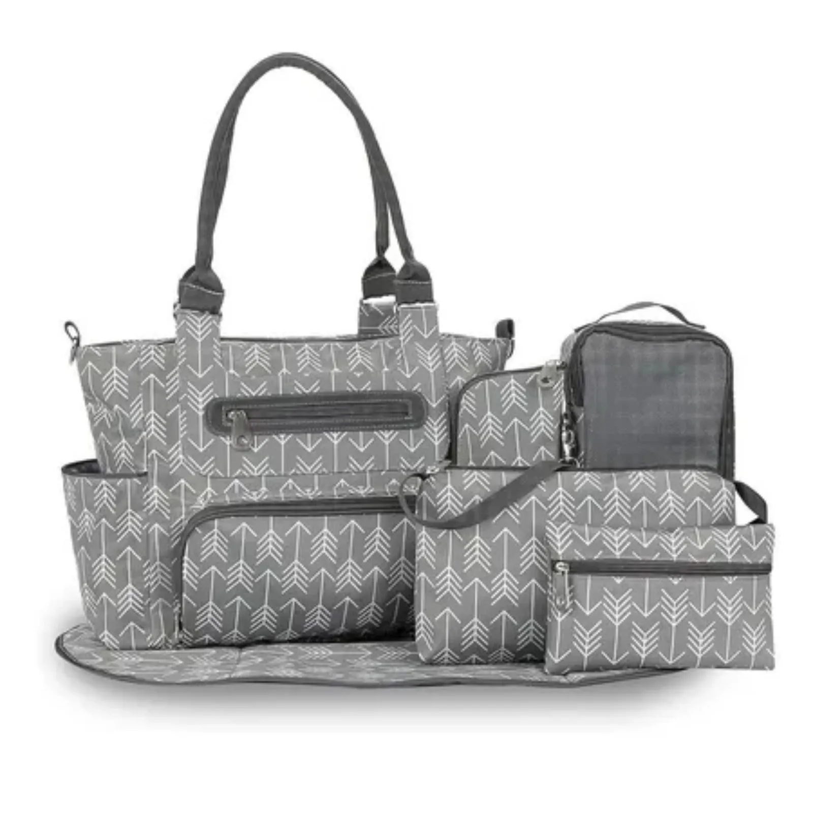 8Pcs Baby Nappy Diaper Bags Set for Mom Dad Mummy Handbags Multifunctional Diaper Changing Bags with Bottle Bag Mesh Bag Purse Diaper Pad 2 Burp Cloths 2 Hook Straps
8Pcs Baby Nappy Diaper Bags Set for Mom Dad Mummy Handbags Multifunctional Diaper Changing Bags with Bottle Bag Mesh Bag Purse Diaper Pad 2 Burp Cloths 2 Hook Straps