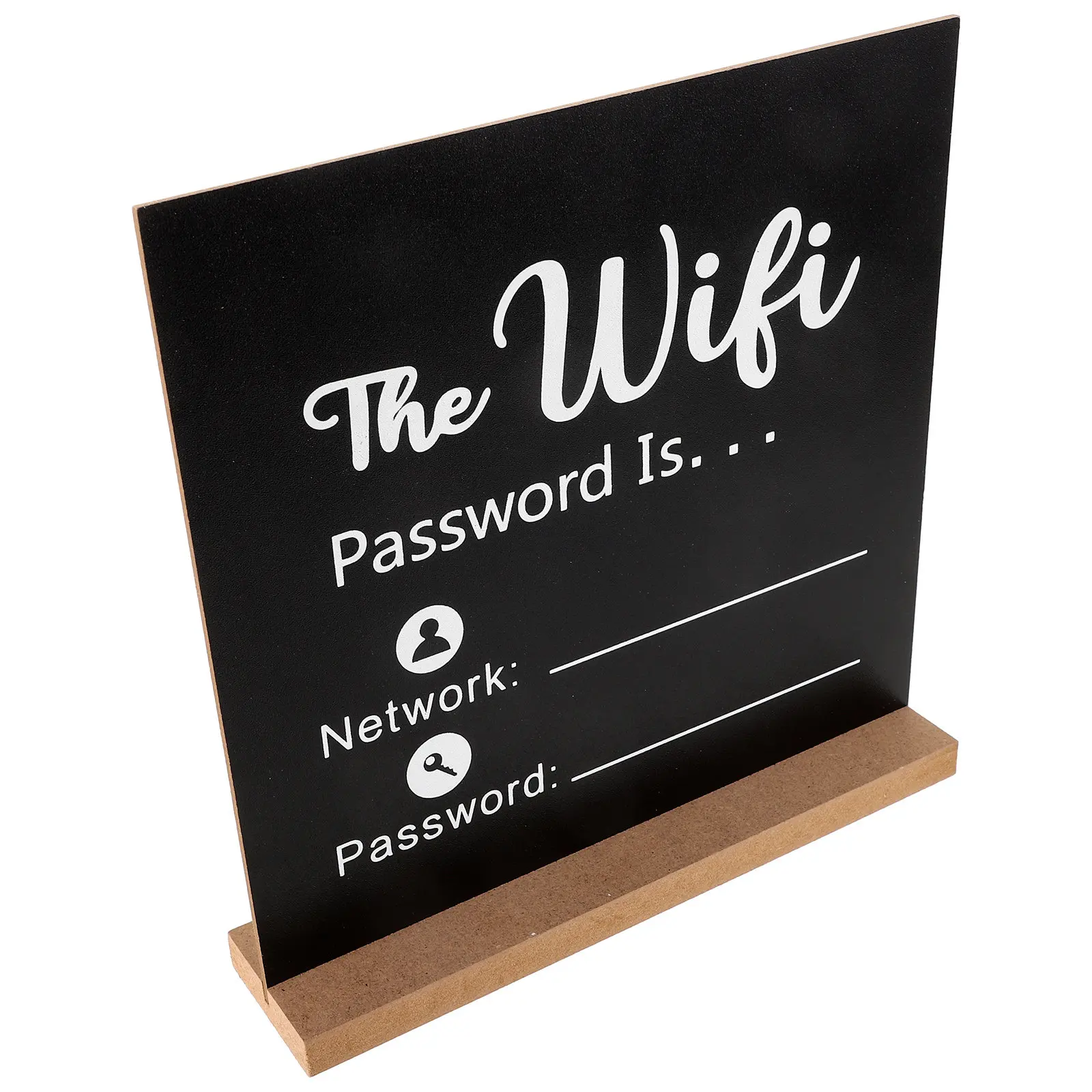 Деревянная табличка для Wi-Fi пароля с возможностью письма мелом, настольная, в деревенском стиле, для дома, офиса, отеля, доска для отображения Wi-Fi пароля
Деревянная табличка для Wi-Fi пароля с возможностью письма мелом, настольная, в деревенском стиле, для дома, офиса, отеля, доска для отображения Wi-Fi пароля