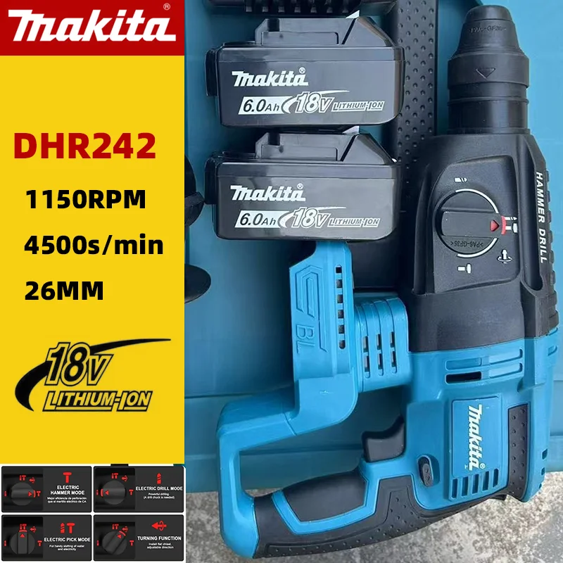 Makita Original 26MM Cordless Hammer Brushless Electric Hammer 18V Lithium Battery Wireless Drills For Makita 18v Power Tools
Makita Original 26MM Cordless Hammer Brushless Electric Hammer 18V Lithium Battery Wireless Drills For Makita 18v Power Tools