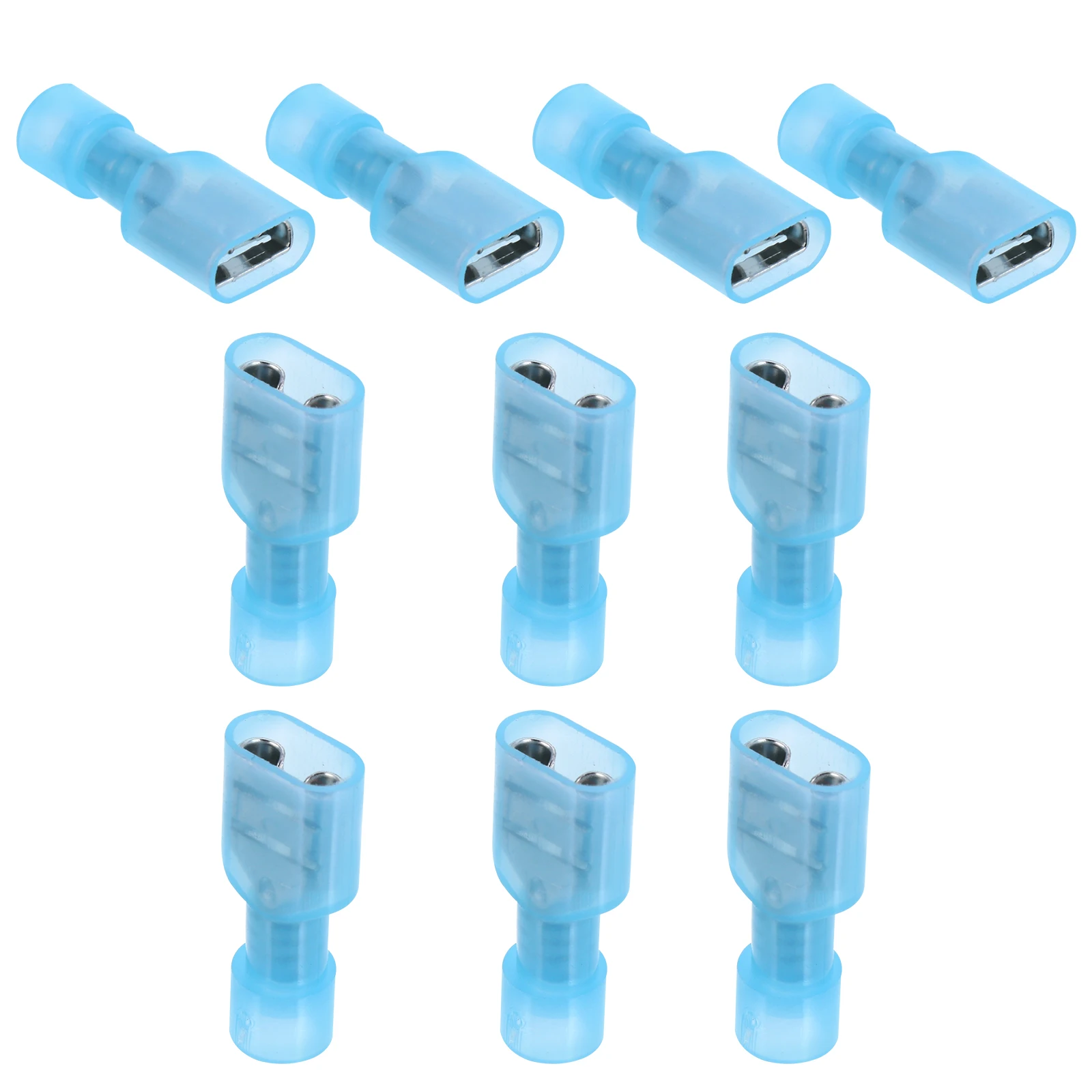 150pcs Female 16-14 Awg Quick Spade Wire Connectors Fully Insulated Brass Terminal Crimp Connector For Auto Home Electrical
150pcs Female 16-14 Awg Quick Spade Wire Connectors Fully Insulated Brass Terminal Crimp Connector For Auto Home Electrical