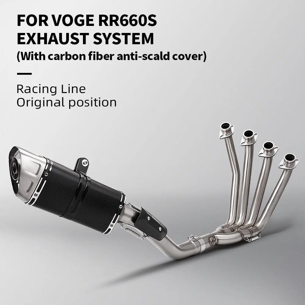 VOGE RR660S Full Exhaust System Exhaust Muffler Escape Modify Front Link Pipe 51MM
VOGE RR660S Full Exhaust System Exhaust Muffler Escape Modify Front Link Pipe 51MM