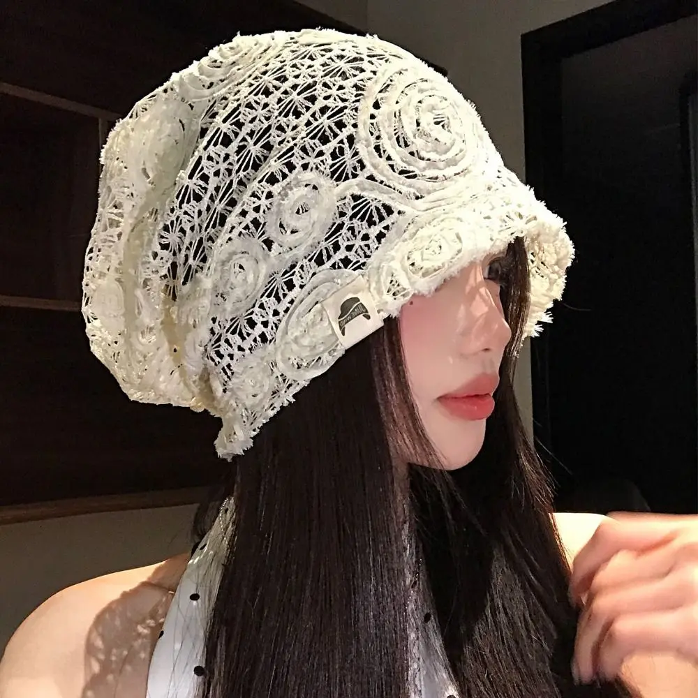 Retro Embroidered Lace Hat Spicy Girl Thin Hollow Out Flower Beanies Breathable Korean Style Flower Pile Hat Apparel Accessories
Retro Embroidered Lace Hat Spicy Girl Thin Hollow Out Flower Beanies Breathable Korean Style Flower Pile Hat Apparel Accessories