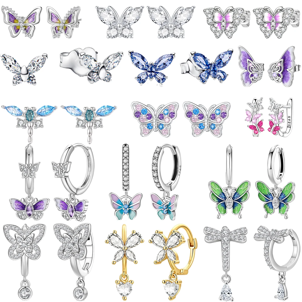 Весенняя коллекция, оригинальные серьги-бабочки из стерлингового серебра 925 пробы, красочные серьги-бабочки для женщин, милые изящные ювелирные изделия, подарок
Весенняя коллекция, оригинальные серьги-бабочки из стерлингового серебра 925 пробы, красочные серьги-бабочки для женщин, милые изящные ювелирные изделия, подарок