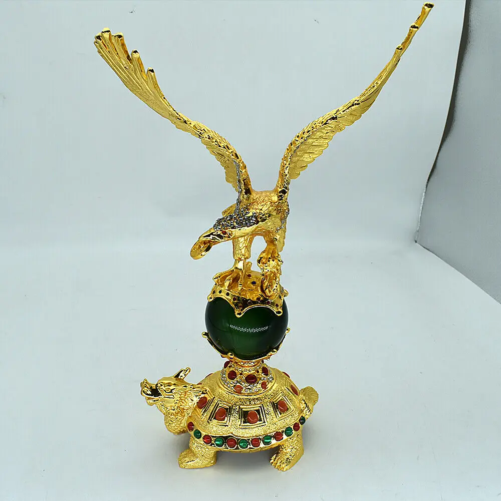 China Gold Tortoise Sapphire Emerald Eagle Red Green blue Metal Ornaments Crafts Collection Business Gift Home Decoration
China Gold Tortoise Sapphire Emerald Eagle Red Green blue Metal Ornaments Crafts Collection Business Gift Home Decoration