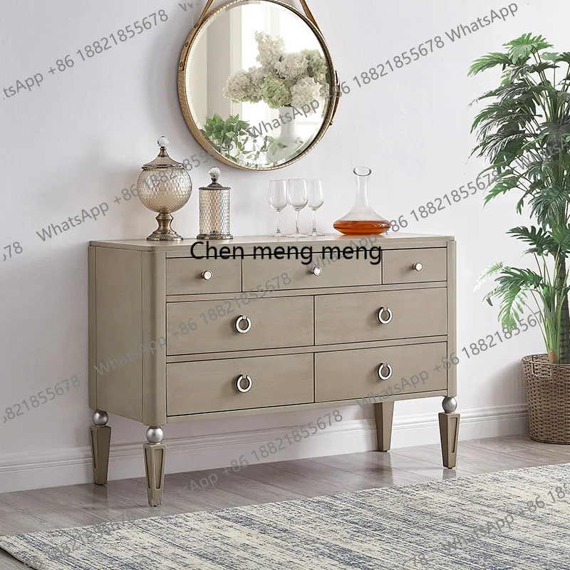 American light luxury solid wood seven-chest cabinet storage cabinet bedroom locker Nordic side cabinet living room entrance
American light luxury solid wood seven-chest cabinet storage cabinet bedroom locker Nordic side cabinet living room entrance