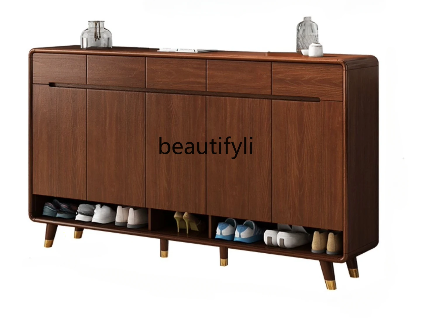 New Chinese Style Solid Wood Shoe Cabinet Solid Wood Entrance Cabinet Living Room Wall Multi-Functional Storage Cabinet
New Chinese Style Solid Wood Shoe Cabinet Solid Wood Entrance Cabinet Living Room Wall Multi-Functional Storage Cabinet