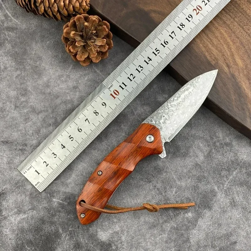 New folding knife Damascus steel redsandalwood handle military selbstverteidigung survival tactical pocket knifes EDCmultitool
New folding knife Damascus steel redsandalwood handle military selbstverteidigung survival tactical pocket knifes EDCmultitool
