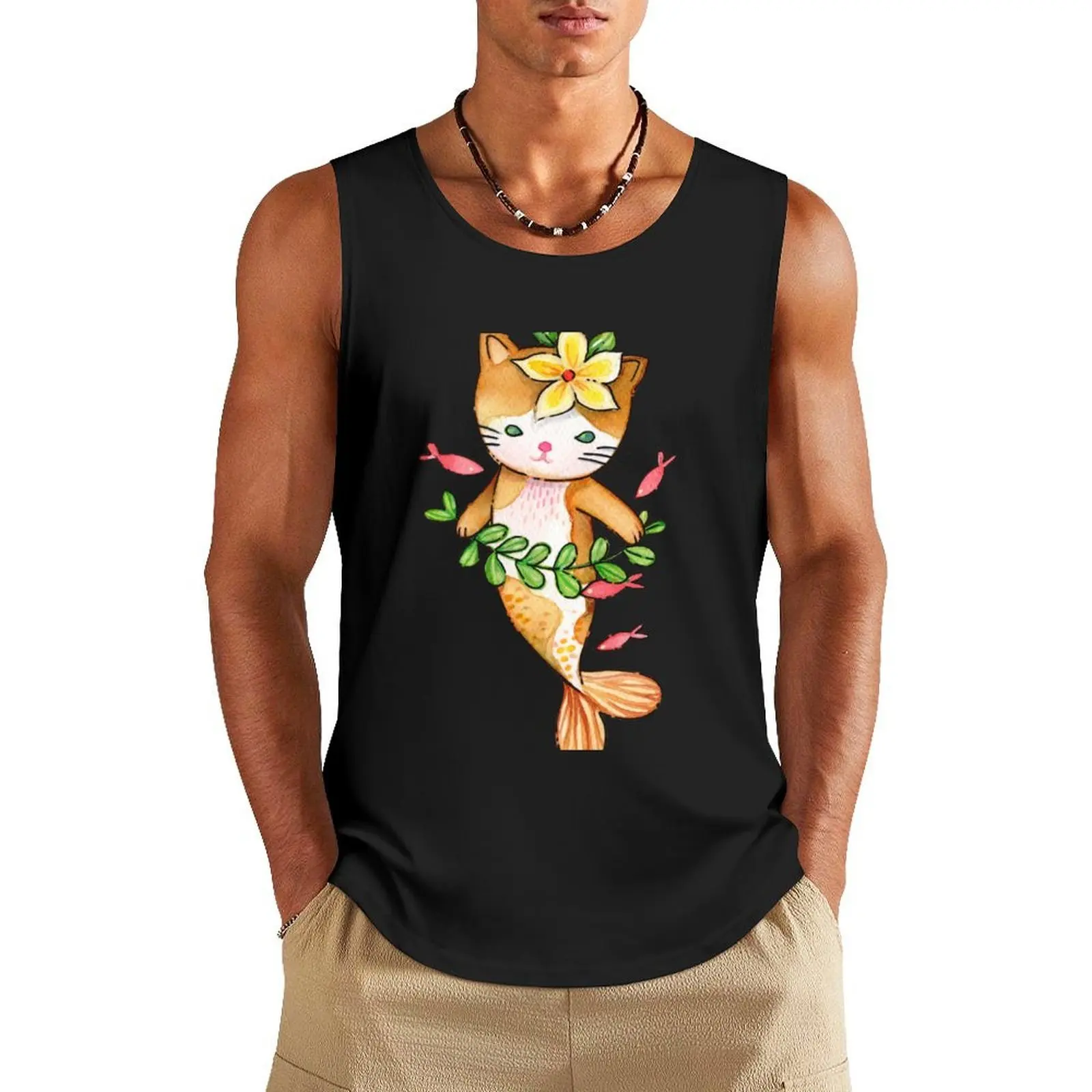 Cat Mermaid- Purrmaid Tank Top sleeveless man shirts summer Vest for boy sleeveless shirt man
Cat Mermaid- Purrmaid Tank Top sleeveless man shirts summer Vest for boy sleeveless shirt man