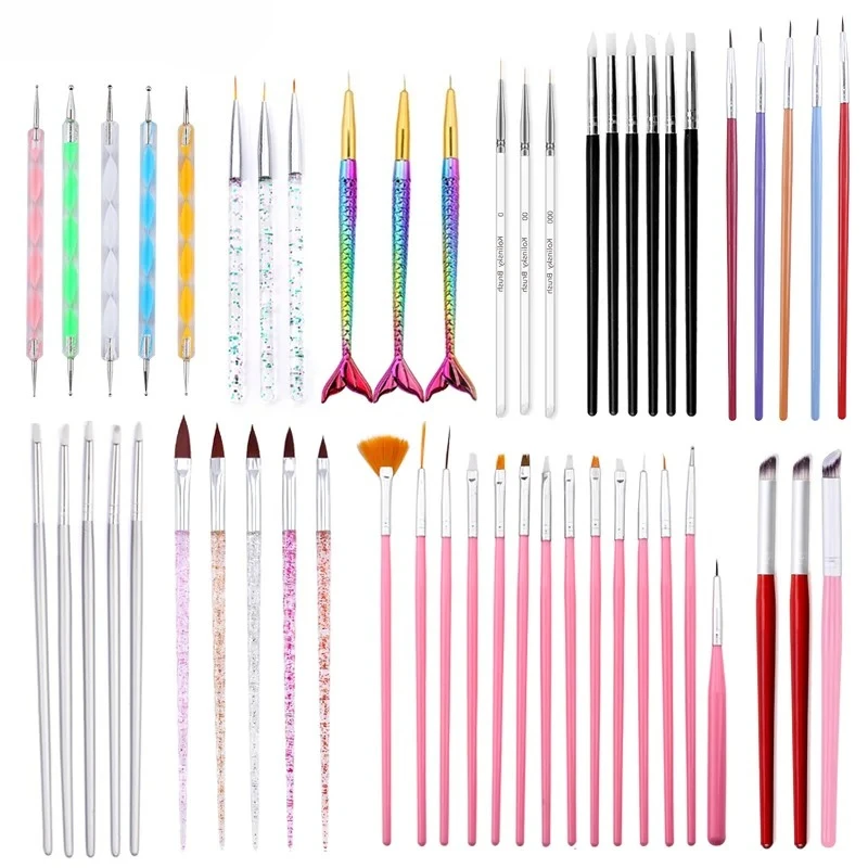 Nail Art Brush Set Gradient Line Painting Dotting Pen Kit Acrylic Handle Gel Polish Crystal Brushes Salon Nails Manicure Tools
Nail Art Brush Set Gradient Line Painting Dotting Pen Kit Acrylic Handle Gel Polish Crystal Brushes Salon Nails Manicure Tools
