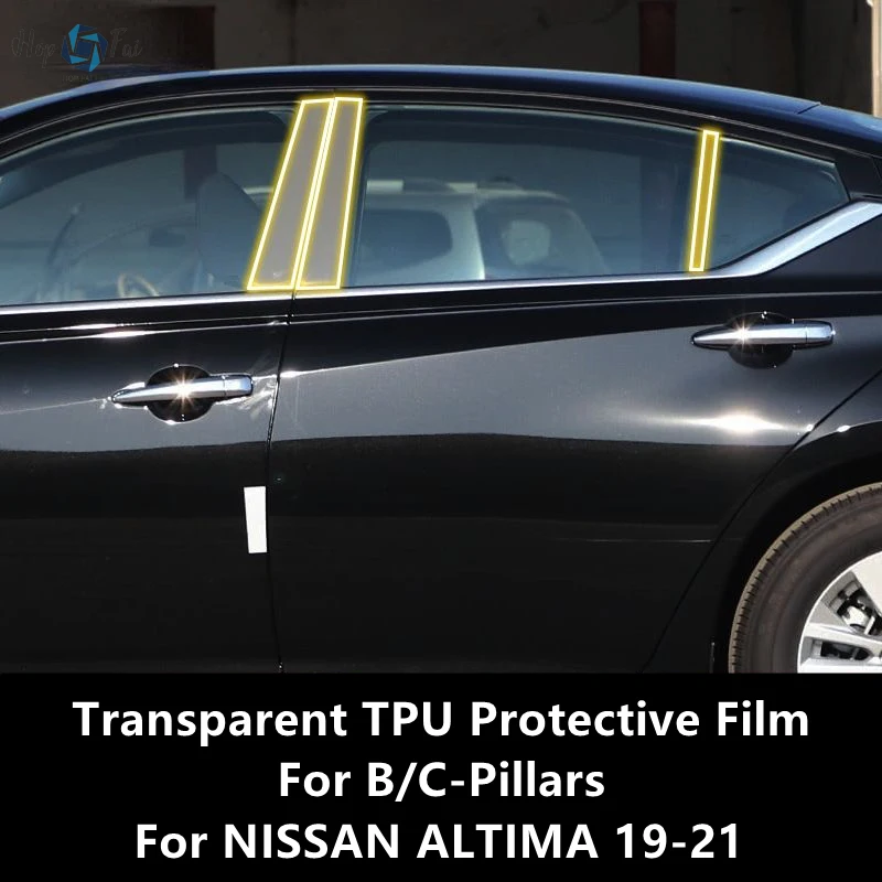 For NISSAN ALTIMA 19-21 B/C-Pillars Transparent TPU Protective Film Anti-scratch Repair Film Accessories Refit
For NISSAN ALTIMA 19-21 B/C-Pillars Transparent TPU Protective Film Anti-scratch Repair Film Accessories Refit