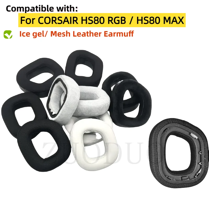 Replacement Earpads Compatible with CORSAIR HS80 RGB Headset Headphones Earmuff Comfort Mesh Fabric memory sponge Ear Pads
Replacement Earpads Compatible with CORSAIR HS80 RGB Headset Headphones Earmuff Comfort Mesh Fabric memory sponge Ear Pads
