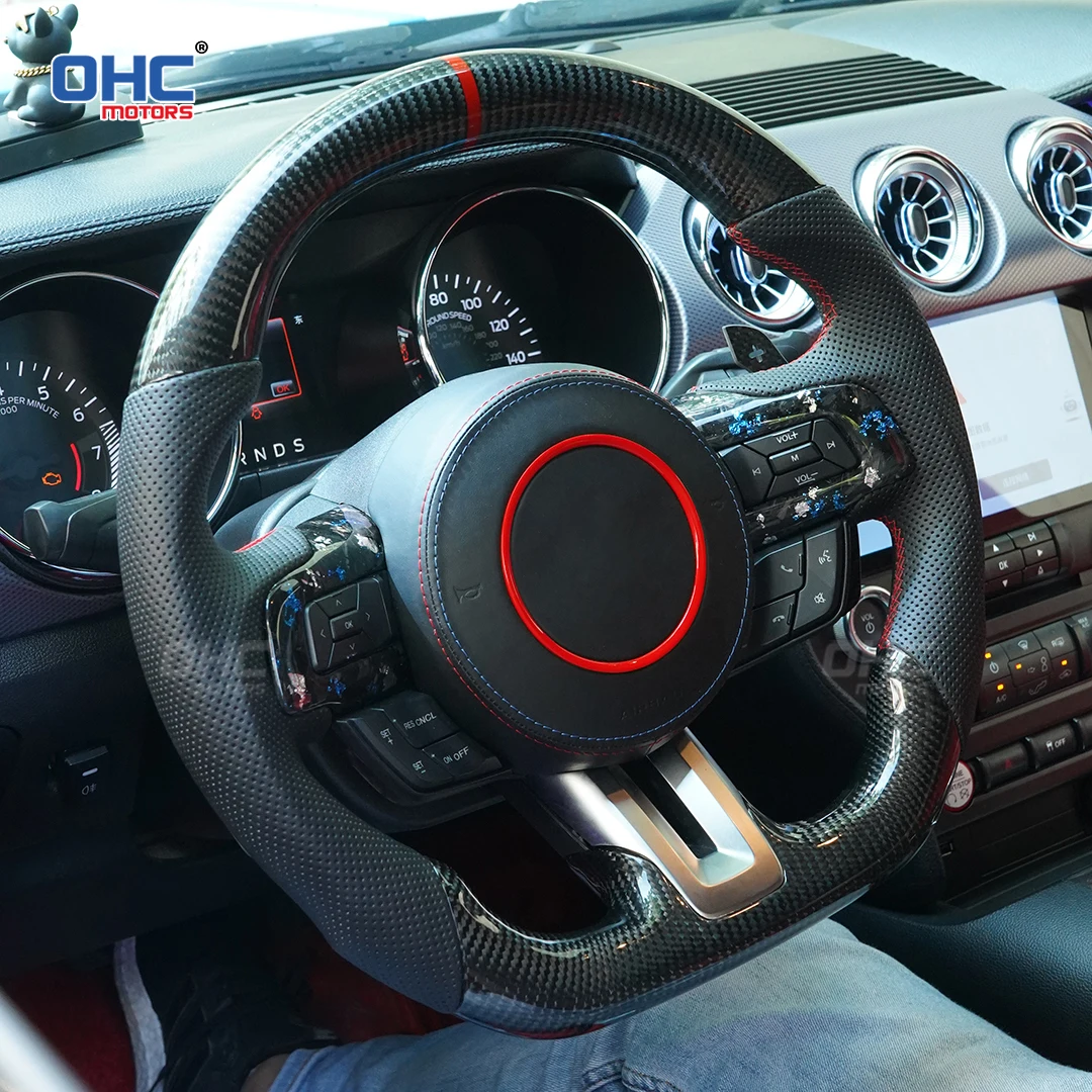 OHC 100% Pure Carbon Fiber Customized Customized Steering Wheel Ford Mustang 2018 2019 2020 2021 2022 GT350 GT500
OHC 100% Pure Carbon Fiber Customized Customized Steering Wheel Ford Mustang 2018 2019 2020 2021 2022 GT350 GT500