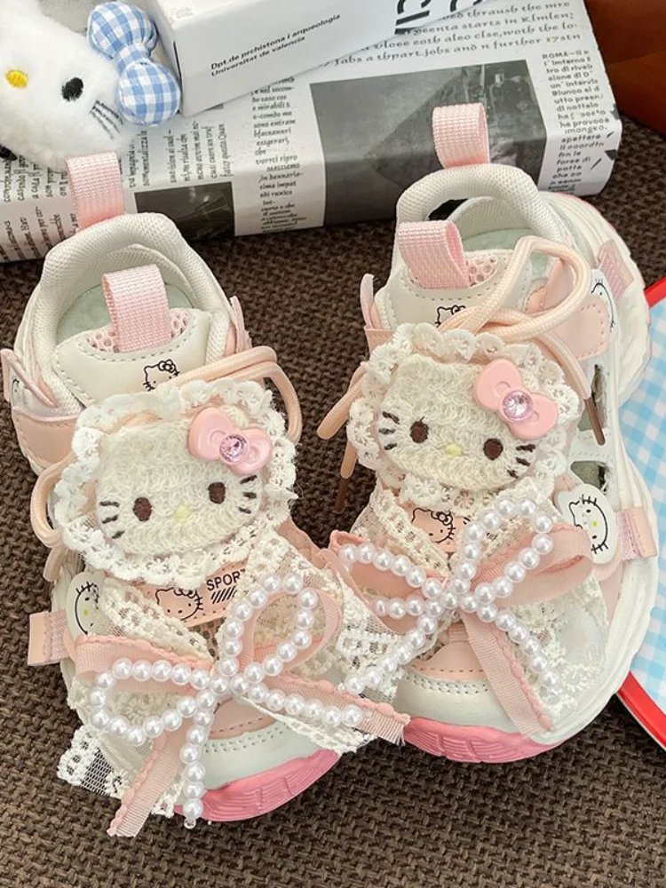 Sanrio Hello Kitty Girls Sandals Summer Children's Sports Beach Pink Purple Shoes Girls' Soft Non-Slip Shining Shoes
Sanrio Hello Kitty Girls Sandals Summer Children's Sports Beach Pink Purple Shoes Girls' Soft Non-Slip Shining Shoes