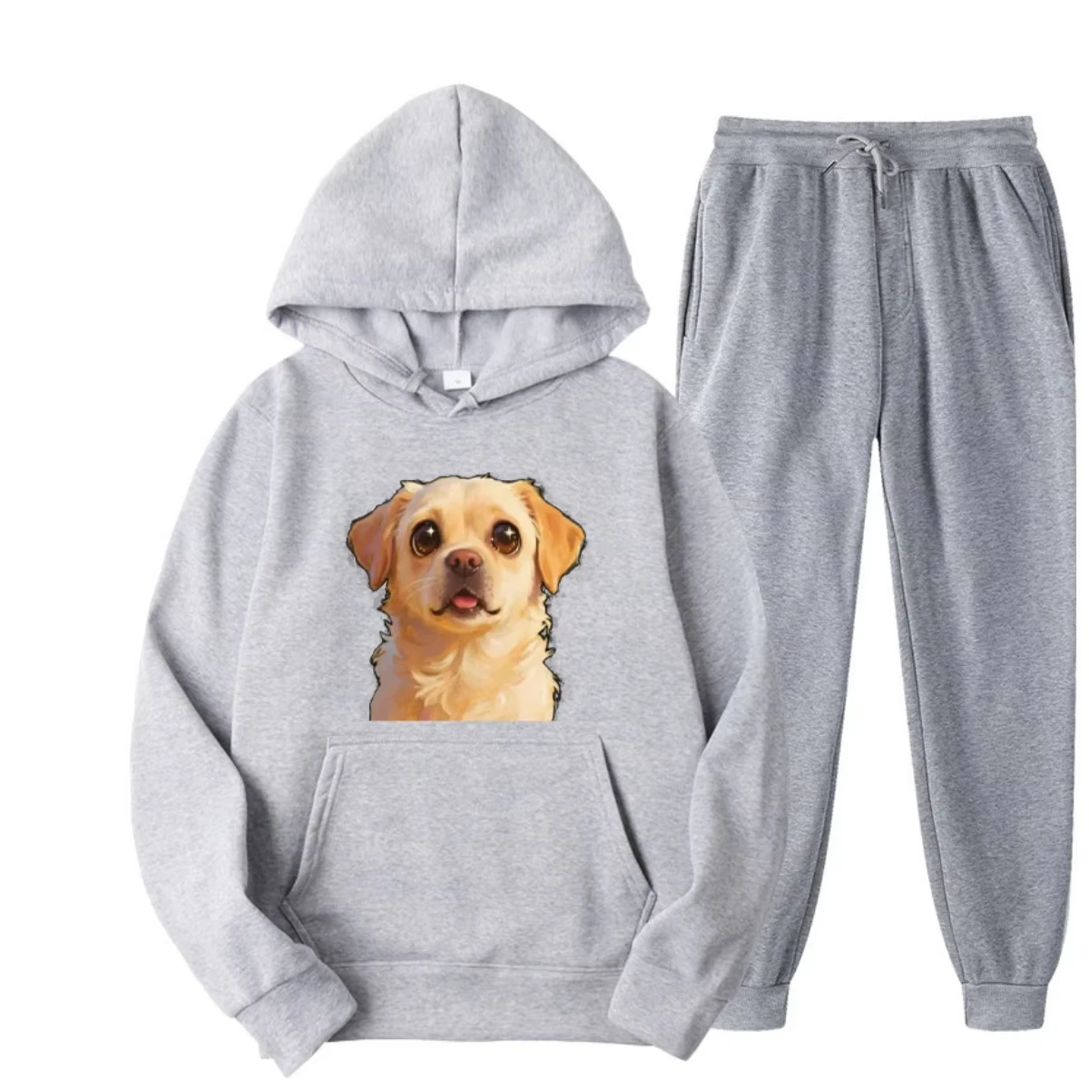 Men's Fashion New Hot Cotton Dog Print Hoodie Set for Men and Women in Autumn and Winter 2025 New Hoodie Set
Men's Fashion New Hot Cotton Dog Print Hoodie Set for Men and Women in Autumn and Winter 2025 New Hoodie Set