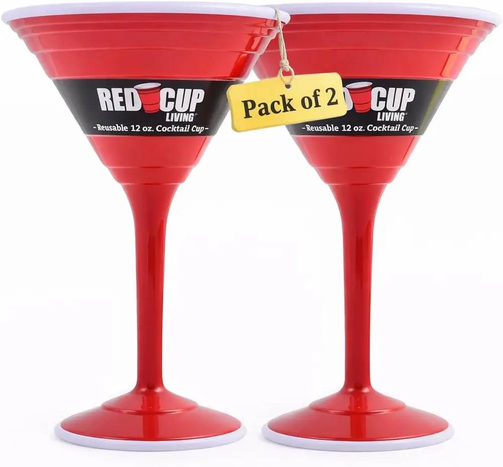 Reusable Red Plastic Cocktail Glasses with Stem, 12oz, Unique Drinking Glasses for Parties, Durable Champagne Flutes, St
Reusable Red Plastic Cocktail Glasses with Stem, 12oz, Unique Drinking Glasses for Parties, Durable Champagne Flutes, St