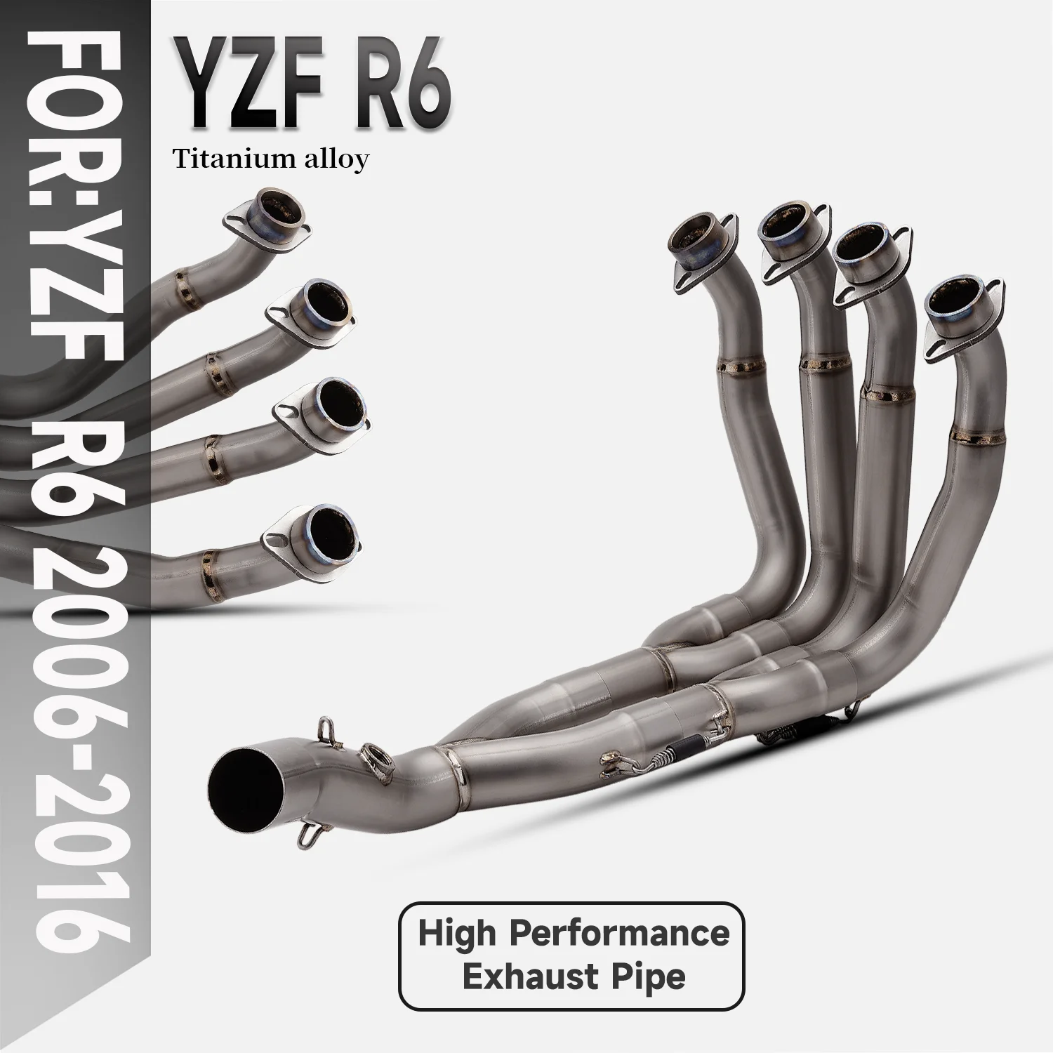 YZF-R6 Motorcycle Exhaust Manifold ti alloy 51MM Escape Front Link Pipe for YZF-R6 R6 2006-2016
YZF-R6 Motorcycle Exhaust Manifold ti alloy 51MM Escape Front Link Pipe for YZF-R6 R6 2006-2016