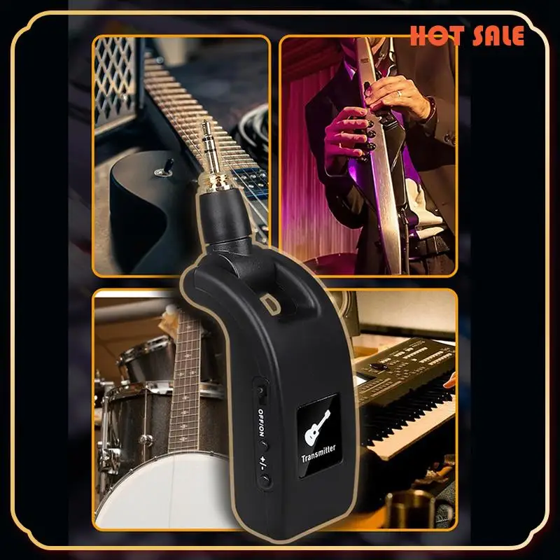 ABFA Guitar Wireless System Audio Transmitter Receiver USB Rechargeable Wireless System For Electric Guitar Bass Easy To Use
ABFA Guitar Wireless System Audio Transmitter Receiver USB Rechargeable Wireless System For Electric Guitar Bass Easy To Use