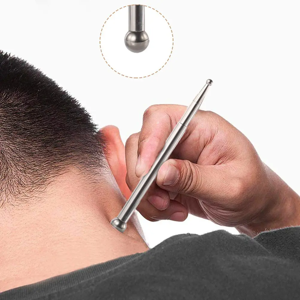 1pc Facial Massaging Stick With Large Small Heads For Neck Shoulder Back Hand Foot Muscle Relief Acupoint Massage Tool
1pc Facial Massaging Stick With Large Small Heads For Neck Shoulder Back Hand Foot Muscle Relief Acupoint Massage Tool