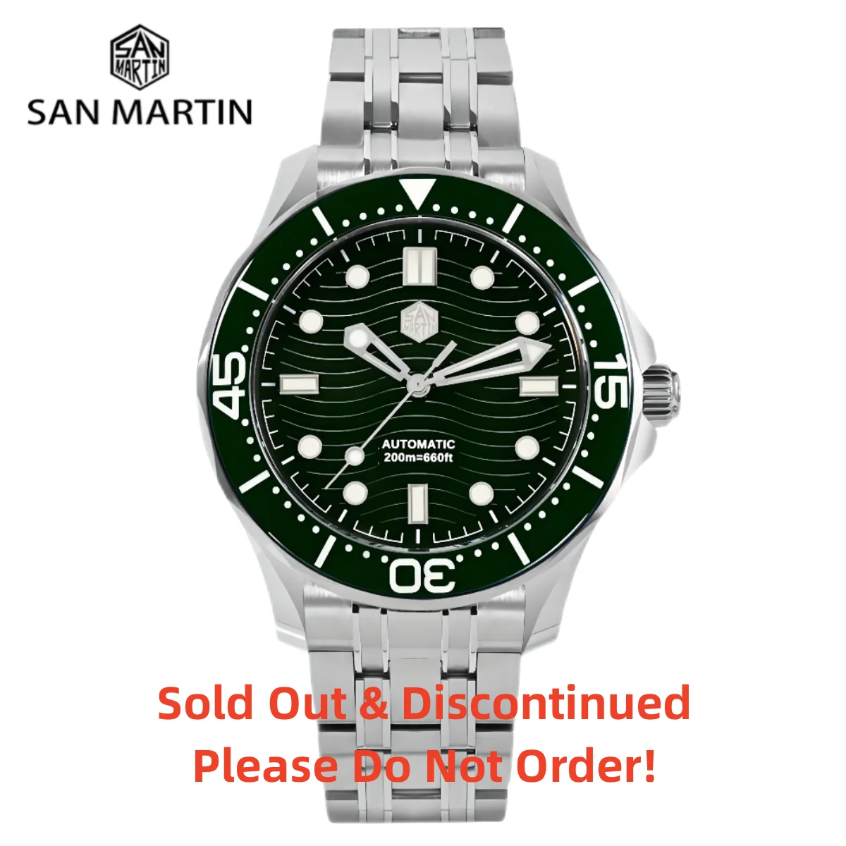 San Martin 41.5mm YN55 Diver Watches Men Mechanical Wristwatch Swim Luminous Sport Vintage Erkek Kol Saati 20Bar BGW9 SN0088-2
San Martin 41.5mm YN55 Diver Watches Men Mechanical Wristwatch Swim Luminous Sport Vintage Erkek Kol Saati 20Bar BGW9 SN0088-2