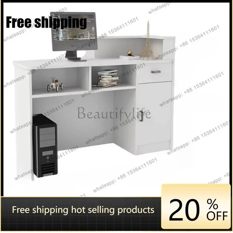 LJY Small Checkout Reception Desks Storage Vintage Corner Solid Wood Reception Desks White Luxury Recepcion Mostrador Furniture
LJY Small Checkout Reception Desks Storage Vintage Corner Solid Wood Reception Desks White Luxury Recepcion Mostrador Furniture