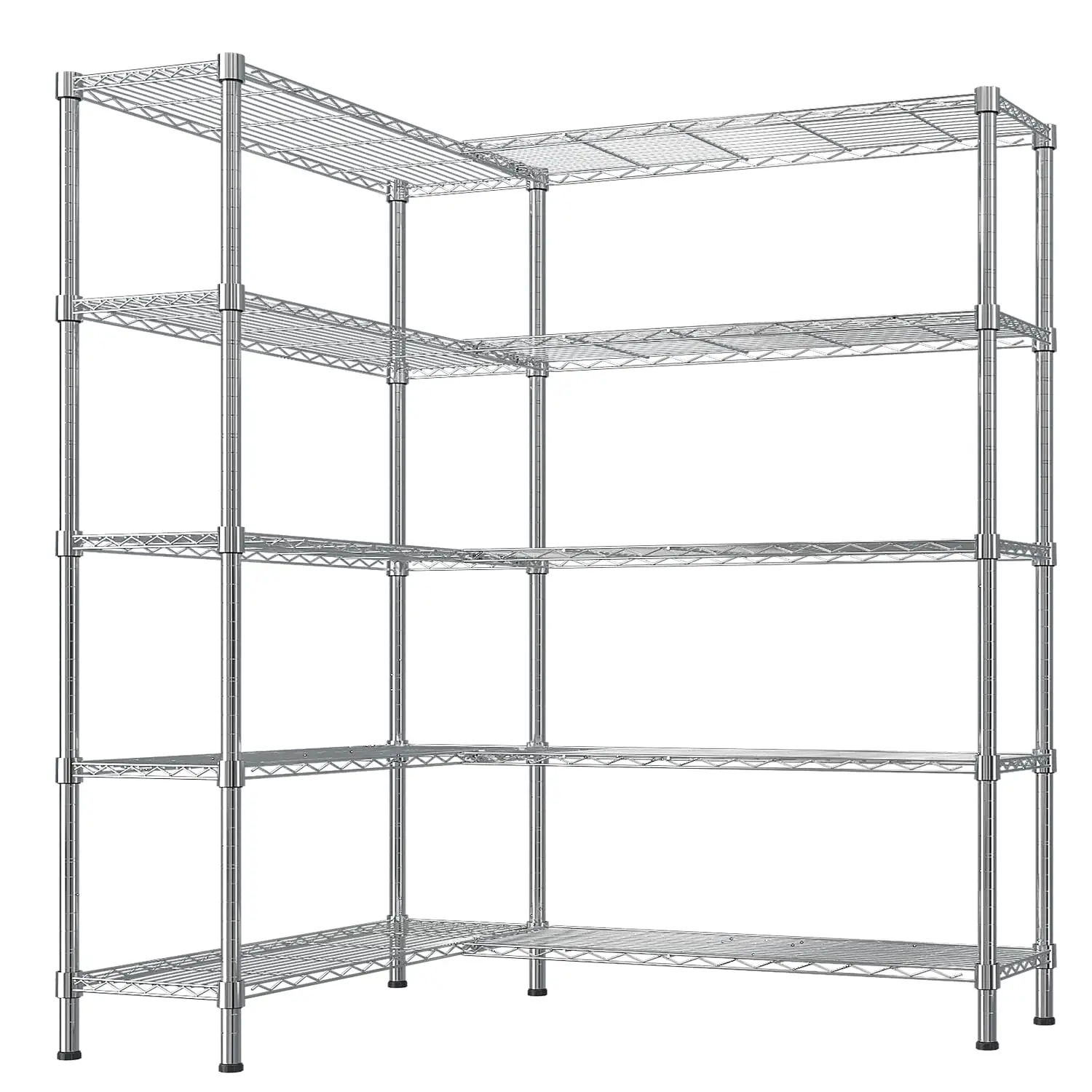 5 Tier Storage Shelves 1430LBS Heavy Duty Metal Shelving, Upgraded 58" W Garage Shelving Unit, Adjustable Wire Shelf, Custom
5 Tier Storage Shelves 1430LBS Heavy Duty Metal Shelving, Upgraded 58" W Garage Shelving Unit, Adjustable Wire Shelf, Custom