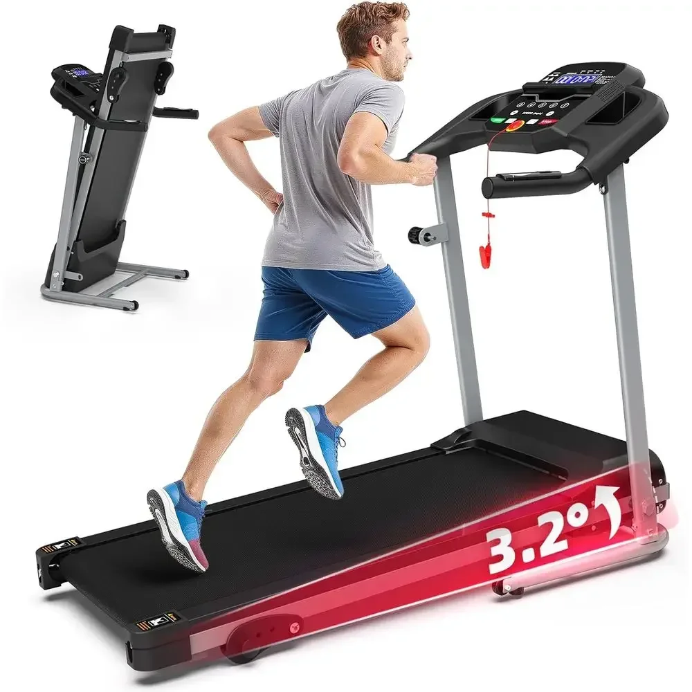 Whisper-Quiet 2.5HP Treadmill with 3-Level Incline, 7.5 MPH Speed, Shock Absorption, Ideal for Small Spaces
Whisper-Quiet 2.5HP Treadmill with 3-Level Incline, 7.5 MPH Speed, Shock Absorption, Ideal for Small Spaces